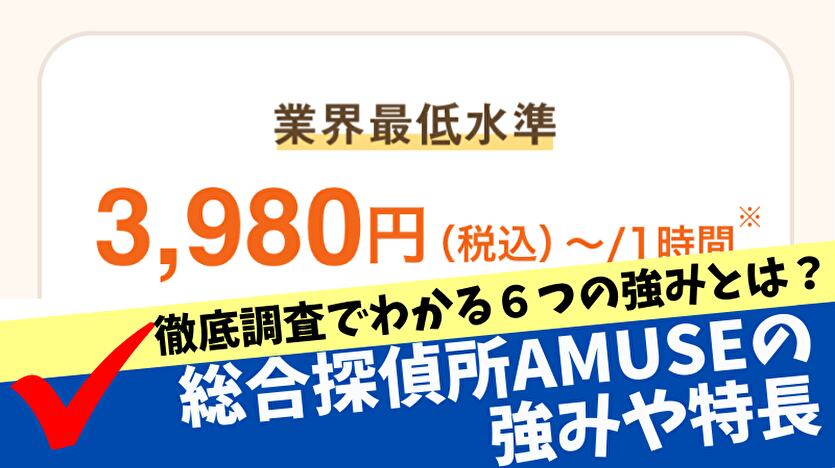 総合探偵社Amuseの強みや特長