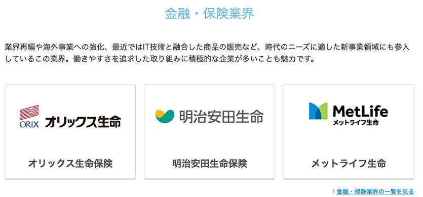 金融・保険業界