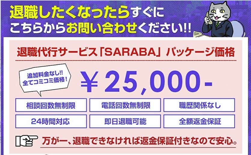 退職代行サービスSARABA 25000円
