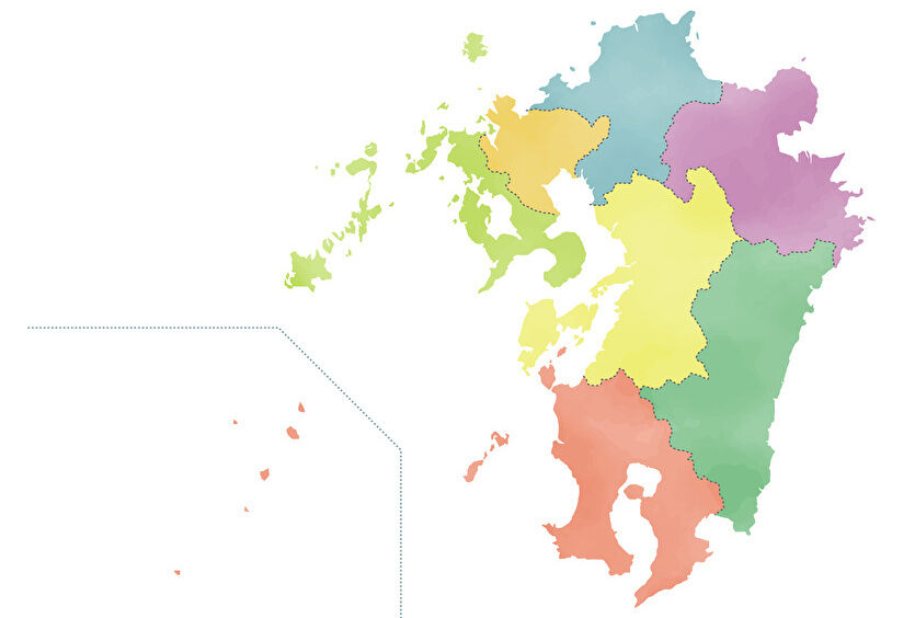 鹿児島県近隣　地図